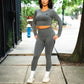 Women's Yoga Set - Grey