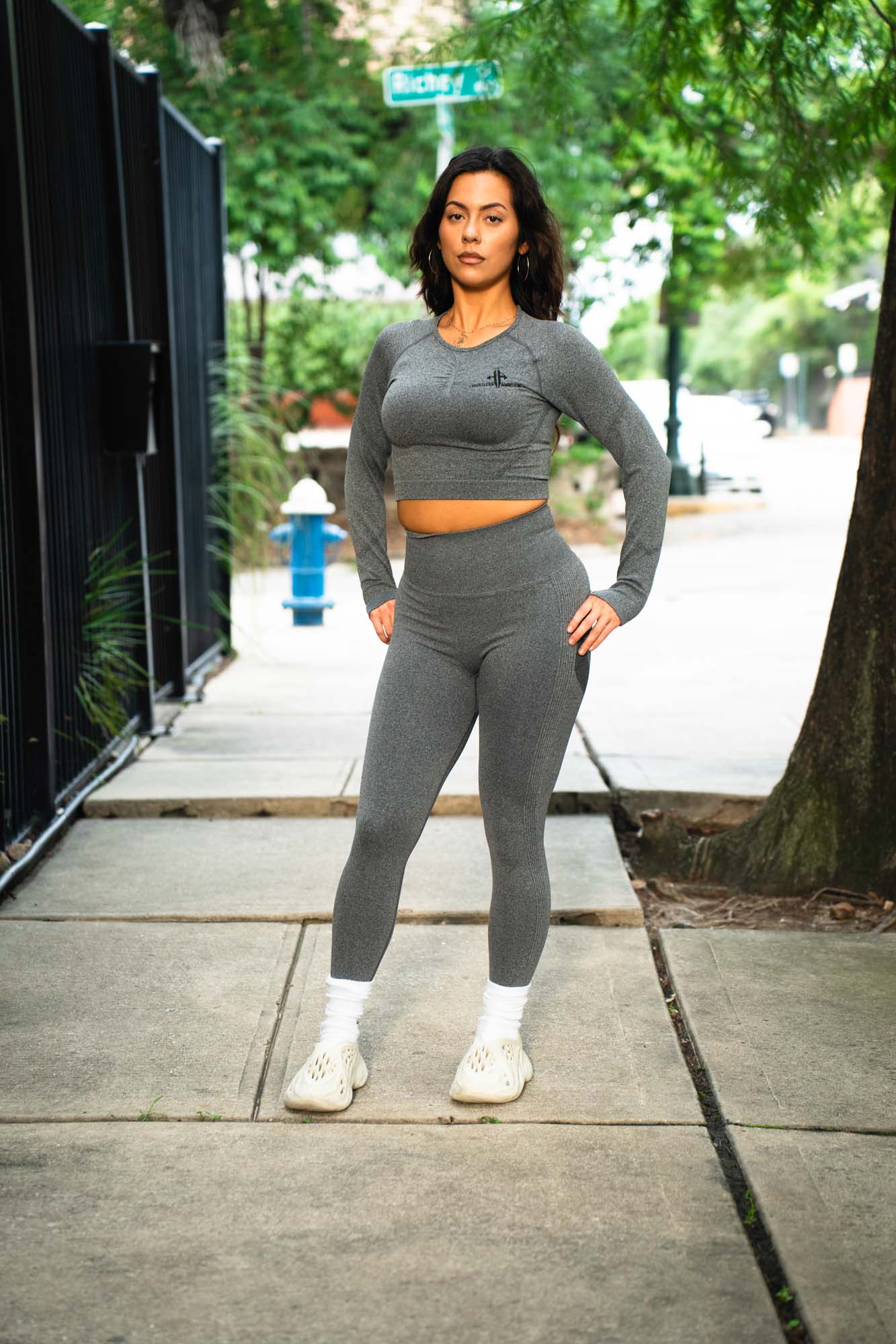 Women's Yoga Set - Grey