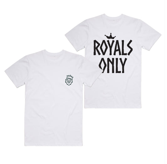 Royals Only Tee - White
